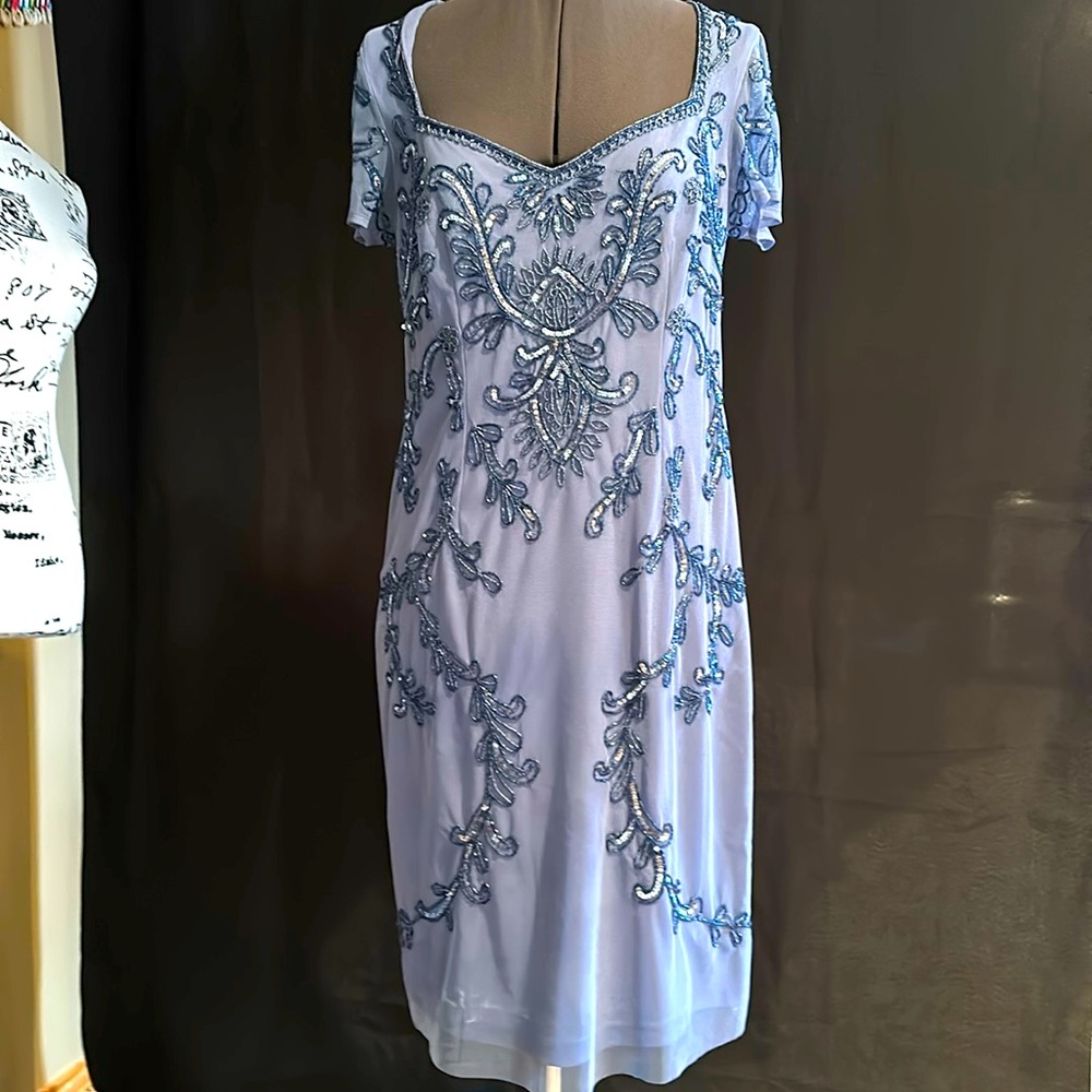 Sequence light blue dress